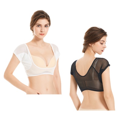 腋下吸汗垫女士吸汗衣反复使用可水洗弹力薄款网布锦纶吸汗背心薄