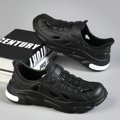 洞洞鞋男夏季外穿防臭防滑厚底运动涉水户外全包漂流沙滩椰子凉鞋