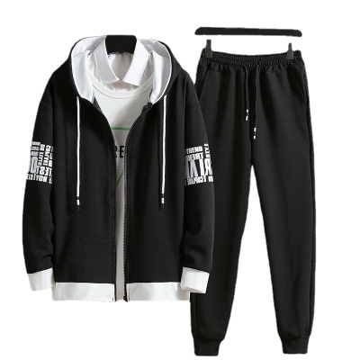 秋季卫衣套装男韩版潮流宽松休闲外套男生束脚运动长裤子男两件套