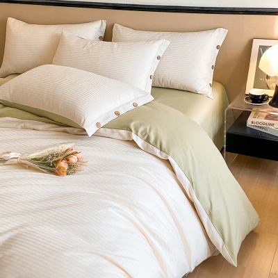 A类60支新疆长绒棉四件套高级感纯棉被套床单三件套感床上用品