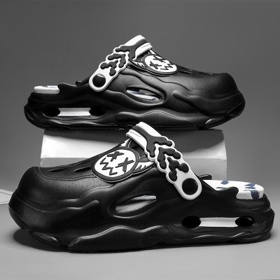 运动凉鞋男夏季外穿防滑防臭厚底包头两穿漂流涉水洞洞沙滩凉拖鞋