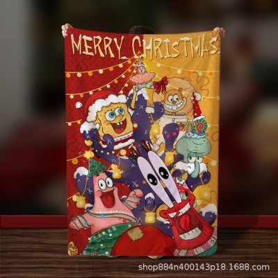 加厚圣诞节双面绒多功能毛毯四季法兰绒diy3D数码印花