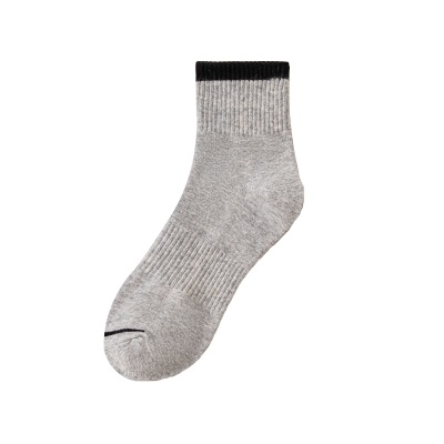 四季款男士中筒棉袜吸汗透气舒适运动袜跑步跳绳户外训练袜子批发