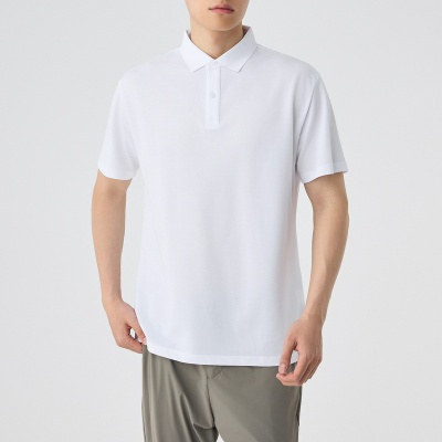 墨麦客男装醋酸凉感珠地polo衫男2025夏季新款速干透气短袖71950.