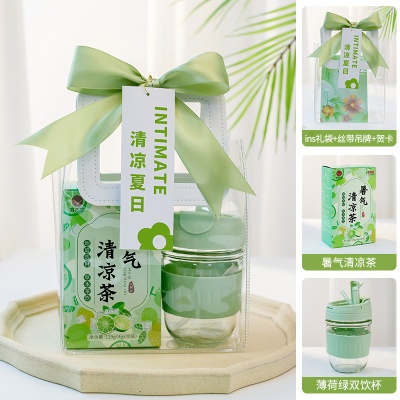 高温慰问礼包员工福利夏日福利送清凉风扇大礼包防暑降温用品套装