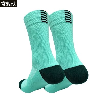 厂家现货春夏运动袜男户外公路自行车中筒袜网眼透气长筒骑行袜子