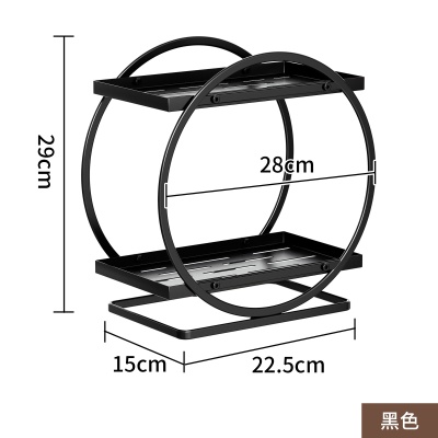 轻奢卫生间置物架浴室厕所洗手洗漱台面化妆品收纳盒桌面梳妆台架