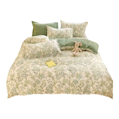 纯棉床上四件套南通床单被套全棉三件套床上用品母婴类高级感床笠