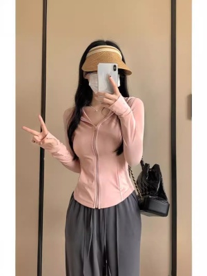 【自设工厂现货现发 】冰丝防晒衣冰感夏季上衣修身薄款外套开衫