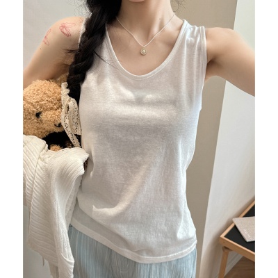 雪花棉春夏季bm慵懒风宽松打底内搭小吊带背心女外穿辣妹无袖上衣