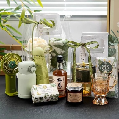 夏日清凉夏季伴手礼袋水杯防暑降温用品实用员工团建送礼包套装