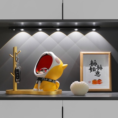 卡通可爱大嘴桌面摆件玄关钥匙收纳入户客厅家居装饰乔迁新居礼物