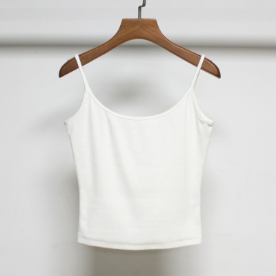 凡家原创三色螺纹吊带棉质亲肤版型正B搭修身小背心吊带
