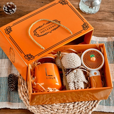 轻奢伴手礼杯子礼盒套装随手礼活动实用小礼品定制毕业送全班礼物