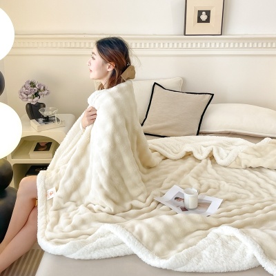 a类毛毯母婴级春秋牛奶绒毯子法莱绒毯午睡盖毯空调礼品毯a沙发毯