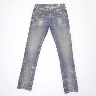 2025年新款高端潮流时尚男装牛仔裤跨境外贸来图来样支持定制